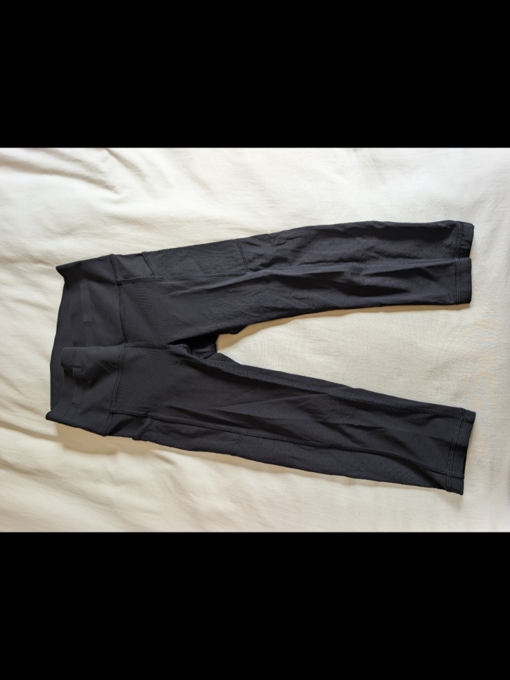 Lululemon Athletica Black High-Waist Cropped Leggings With Pockets